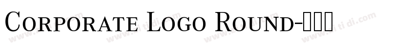 Corporate Logo Round字体转换
